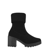 BOTINES DAMA STYLO 12046 SUEDE NEGRO