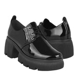 BOTINES DAMA STYLO 71165 CHAROL NEGRO