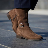 BOTAS STYLO MUJER 68112 SUEDE CAFÉ