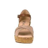 CUÑAS DAMA SIENA 21074 SUEDE BEIGE