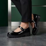 ZAPATOS CASUALES DAMA SIENA 333 CHAROL NEGRO
