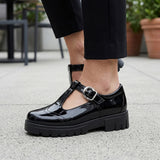 ZAPATOS CASUALES DAMA SIENA 5000 CHAROL NEGRO