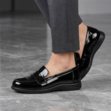 MOCASINES SIENA MUJER 8926 CHAROL NEGRO