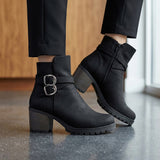 BOTINES SIENA MUJER 30134 SUEDE NEGRO
