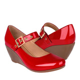 MOCASINES DAMA SIENA 139 CHAROL ROJO