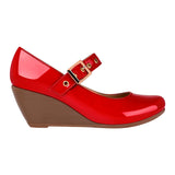 MOCASINES DAMA SIENA 139 CHAROL ROJO