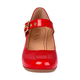 MOCASINES DAMA SIENA 139 CHAROL ROJO