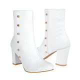 BOTINES MUJER STYLO 4311 SIMIPIEL BLANCO