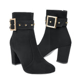 BOTINES STYLO MUJER 4350 SUEDE NEGRO