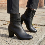 BOTINES STYLO MUJER 4380 SIMIPIEL NEGRO