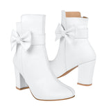 BOTINES STYLO MUJER 4399 SIMIPIEL BLANCO