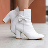 BOTINES STYLO MUJER 4399 SIMIPIEL BLANCO