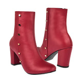 BOTINES STYLO MUJER 4311 SIMIPIEL VINO