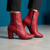 BOTINES STYLO MUJER 4311 SIMIPIEL VINO