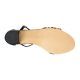 SANDALIAS STYLO MUJER 3008 CHAROL NEGRO