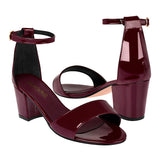 SANDALIAS STYLO MUJER 3008 CHAROL VINO
