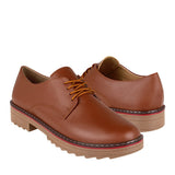 Zapatos Casuales Stylo para mujer, color simipiel cafe, corrida 23-26