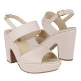 SANDALIAS PARA DAMA STYLO 9014 SIMIPIEL BEIGE