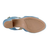 SANDALIAS DAMA STYLO 9014 SIMIPIEL AZUL