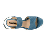 SANDALIAS DAMA STYLO 9014 SIMIPIEL AZUL