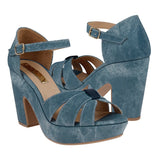 SANDALIAS DAMA STYLO 9090 SIMIPIEL AZUL