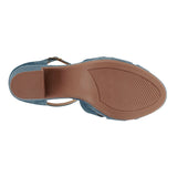 SANDALIAS DAMA STYLO 9090 SIMIPIEL AZUL