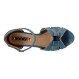 SANDALIAS DAMA STYLO 9090 SIMIPIEL AZUL