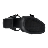 SANDALIAS DAMA STYLO 9023 SIMIPIEL NEGRO