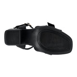 SANDALIAS DAMA STYLO 9023 SIMIPIEL NEGRO