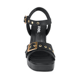 SANDALIAS DAMA STYLO 9023 SIMIPIEL NEGRO