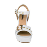 SANDALIAS DAMA STYLO 9023 SIMIPIEL BLANCO