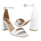 SANDALIAS DAMA STYLO 3019 SIMIPIEL BLANCO