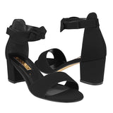 SANDALIAS DAMA STYLO 3021 SUEDE NEGRO
