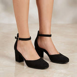 TACONES DAMA STYLO 5382 SUEDE NEGRO