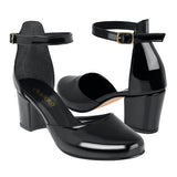 TACONES DAMA STYLO 5382 CHAROL NEGRO