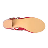 TACONES DAMA STYLO 5381 CHAROL ROJO