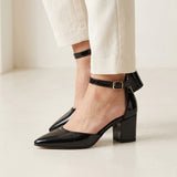TACONES DAMA STYLO 5385 CHAROL NEGRO