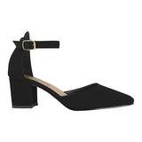 TACONES DAMA STYLO 5385 SUEDE NEGRO