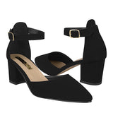 TACONES DAMA STYLO 5385 SUEDE NEGRO