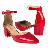 TACONES DAMA STYLO 5385 CHAROL ROJO