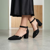 TACONES STYLO MUJER 5390 SUEDE NEGRO