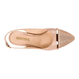 TACONES STYLO MUJER 5686 CHAROL BEIGE