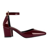 TACONES STYLO MUJER 5385 CHAROL VINO