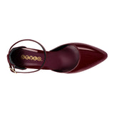 TACONES STYLO MUJER 5385 CHAROL VINO