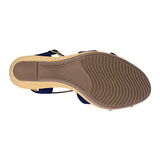 SANDALIAS DAMA STYLO 9021 SUEDE AZUL