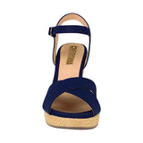 SANDALIAS DAMA STYLO 9021 SUEDE AZUL