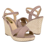 SANDALIAS DAMA STYLO 9021 SUEDE BEIGE