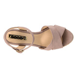 SANDALIAS DAMA STYLO 9021 SUEDE BEIGE