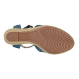SANDALIAS DAMA STYLO 9026 SIMIPIEL AZUL