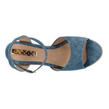 SANDALIAS DAMA STYLO 9026 SIMIPIEL AZUL